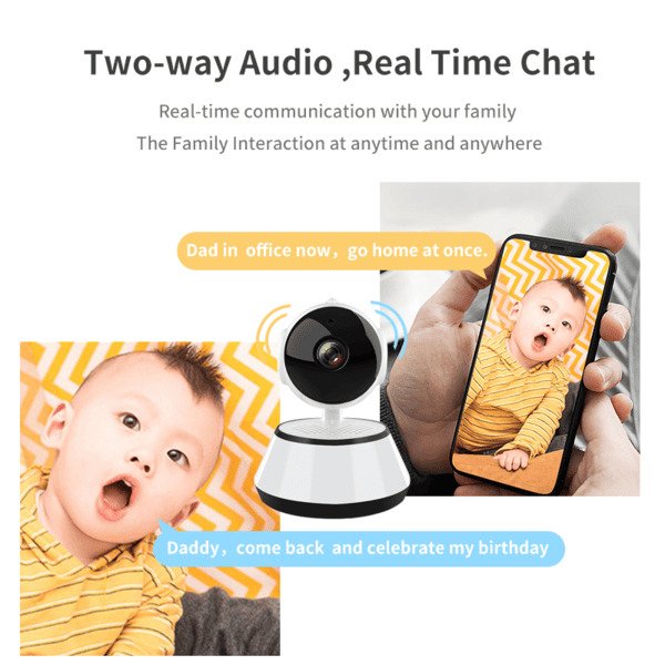1080P Security Camera for Home Two Way Talk Wireless PTZ Smart WiFi Camera Indoor Camera With Night Vision