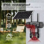 Outdoor Triple Lens 6MP 4G Solar Powered Ptz Security Camera