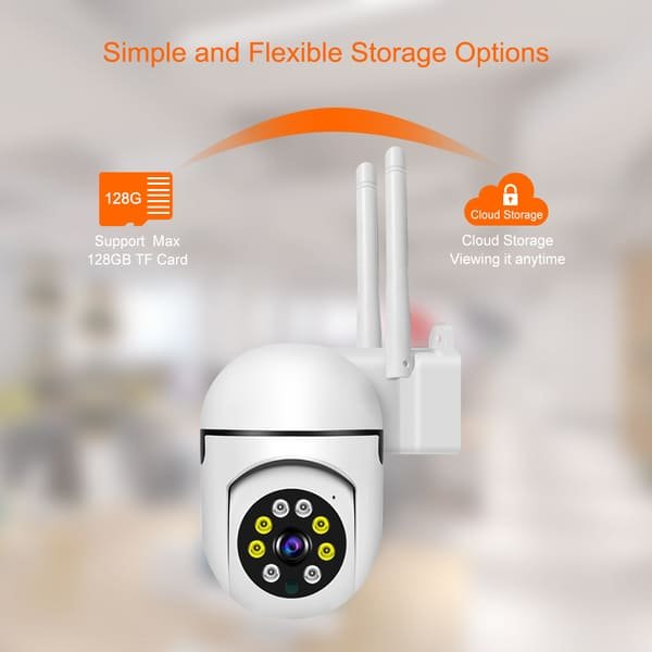 Smart Home Security Mini Dome IP CCTV Camera System Wireless WiFi Monitor 360 Degree Full Color Night Vision