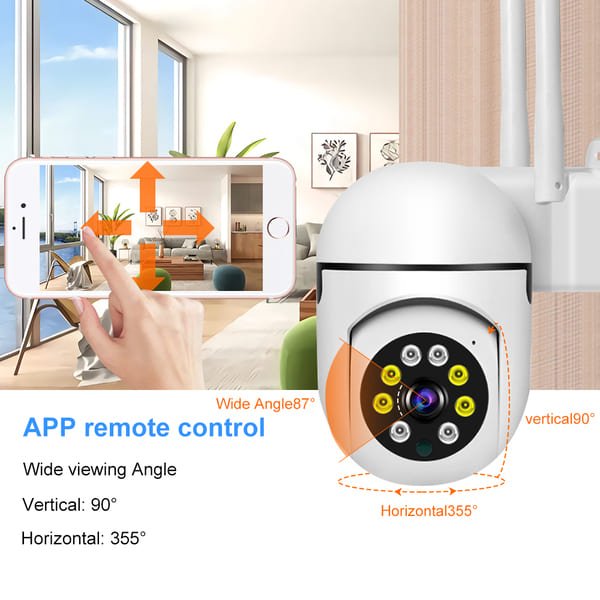 Smart Home Security Mini Dome IP CCTV Camera System Wireless WiFi Monitor 360 Degree Full Color Night Vision