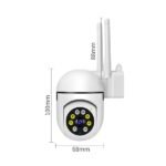 Smart Home Security Mini Dome IP CCTV Camera System Wireless WiFi Monitor 360 Degree Full Color Night Vision