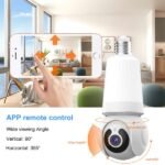 Full color Night Vision E27 socket Lamp Lighting Surveillance Camera Home Security Wireless WiFi Light Bulb PTZ Network CCTV Camera