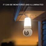 Full color Night Vision E27 socket Lamp Lighting Surveillance Camera Home Security Wireless WiFi Light Bulb PTZ Network CCTV Camera