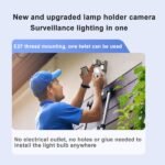 Full color Night Vision E27 socket Lamp Lighting Surveillance Camera Home Security Wireless WiFi Light Bulb PTZ Network CCTV Camera