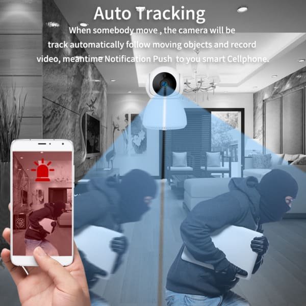 Smart Auto Tracking Indoor Wifi Security Surveillance Camera Night Vision Wired CCTV PTZ Wifi Camera Indoor Smart PTZ Camera