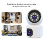 Dual Lens Indoor 4G Smart Camera 4MP Wireless WiFi Indoor Camera Security Surveillance CCTV PTZ Camera Baby Monitor