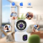 Dual Lens Indoor 4G Smart Camera 4MP Wireless WiFi Indoor Camera Security Surveillance CCTV PTZ Camera Baby Monitor