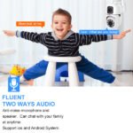 Dual lenses Home Security Mini Dome Camera Wireless WiFi Smart PTZ Camera 4MP HD