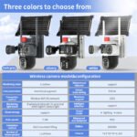 True 3 Lenses 6MP Low Power Solar Powered PTZ Security Camera 4G V380 Pro App