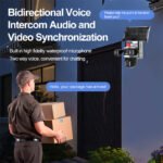 True 3 Lenses 6MP Low Power Solar Powered PTZ Security Camera 4G V380 Pro App