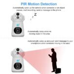 Dual Lens Camera 4G Indoor Home Security PTZ Battery Camera With Built-in 4000 MAh Battery 