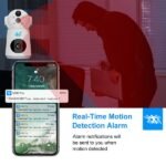 Dual Lens Camera 4G Indoor Home Security PTZ Battery Camera With Built-in 4000 MAh Battery 