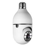 1080P E27 indoor Single len WiFi Light Bulb PTZ Camera V380 App