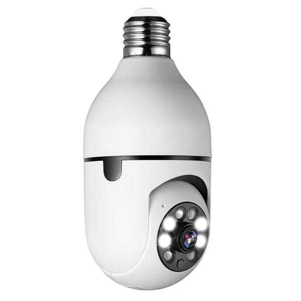 1080P E27 indoor Single len WiFi Light Bulb PTZ Camera V380 App