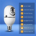 1080P E27 indoor Single len WiFi Light Bulb PTZ Camera V380 App