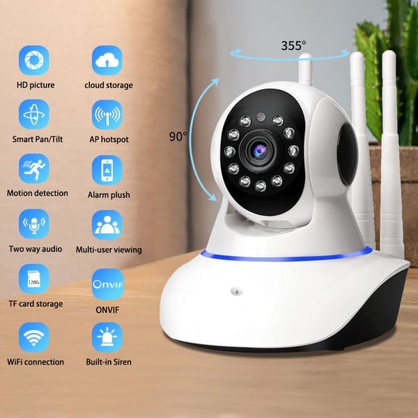 V380 Pro Home Security IP CCTV Camera 1080p 2MP Wireless WiFi Smart Camera for Indoor Use