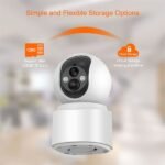 4G Smart Indoor Camera 3MP Home Security PTZ Battery Camera With Built-in 6000 MAh Battery 