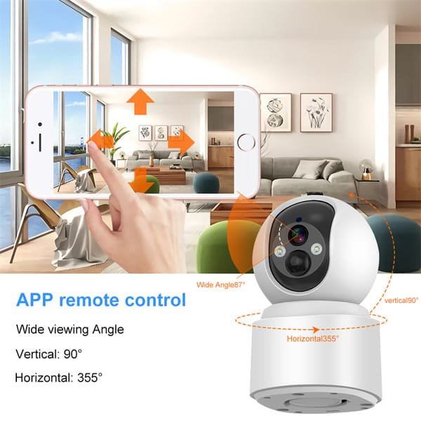 4G Smart Indoor Camera 3MP Home Security PTZ Battery Camera With Built-in 6000 MAh Battery 