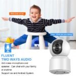 4G Smart Indoor Camera 3MP Home Security PTZ Battery Camera With Built-in 6000 MAh Battery 