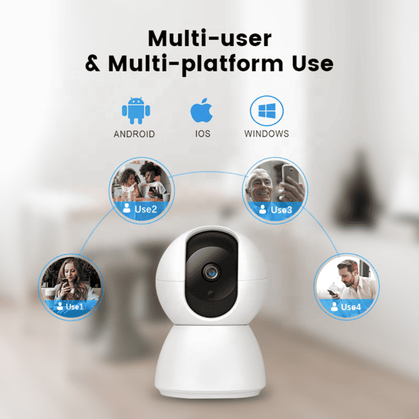 Auto Tracking Two-Way Audio Indoor WIFI Smart PTZ Camera