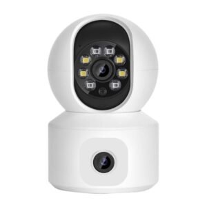 Smart Home Indoor Wireless 2.4G WiFi PTZ CCTV Security Camera 4MP Double Lens WiFi Network Camera