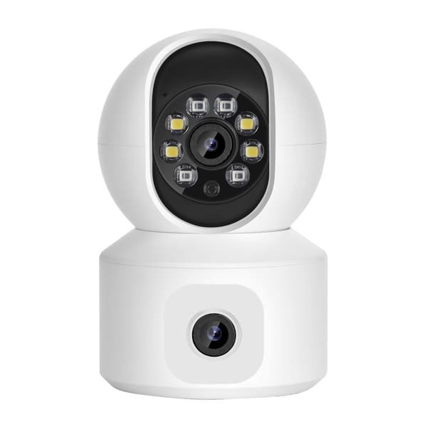 Smart Home Indoor Wireless 2.4G WiFi PTZ CCTV Security Camera 4MP Double Lens WiFi Network Camera