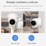 5MP Smart Wifi Dome Ip Camera Home Security CCTV Camera 360 Degree Wide Angle Eyeball Cameras