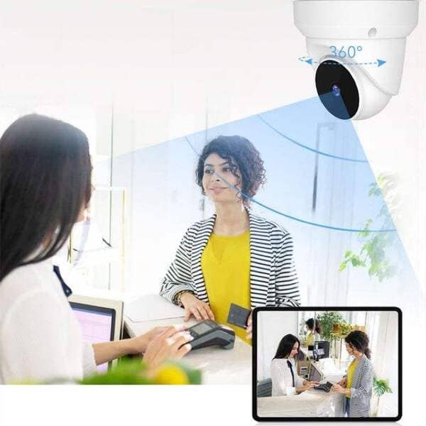 5MP Smart Wifi Dome Ip Camera Home Security CCTV Camera 360 Degree Wide Angle Eyeball Cameras