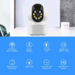 Indoor Wifi Network Baby Monitor PTZ Security Camera