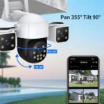 6MP HD CCTV Camera 4G Triple lens Video Surveillance Outdoor Two-Way Audio Security WiFi Ip Camera