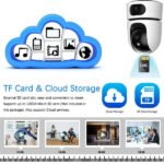 Indoor Dual Lens Smart Home Wireless WiFi PTZ Camera V380 Pan Tilt Two Way Audio HD 4MP Home Security Camera