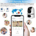 Indoor Dual Lens Smart Home Wireless WiFi PTZ Camera V380 Pan Tilt Two Way Audio HD 4MP Home Security Camera