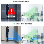 Indoor Dual Lens Smart Home Wireless WiFi PTZ Camera V380 Pan Tilt Two Way Audio HD 4MP Home Security Camera