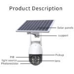 Single Len Solar Ptz Camera WiFi V380 Pro App 4G Camera