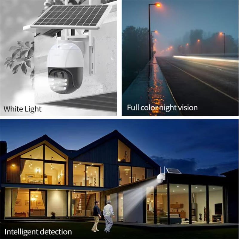 Single Len Solar Ptz Camera WiFi V380 Pro App 4G Camera
