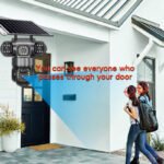 True 3 Lenses Low Power Solar Powered PTZ Security Camera 4G V380 Pro App Outdoor Solar Security Cctv Camera