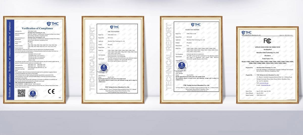 CE FCC Compliance Certificate